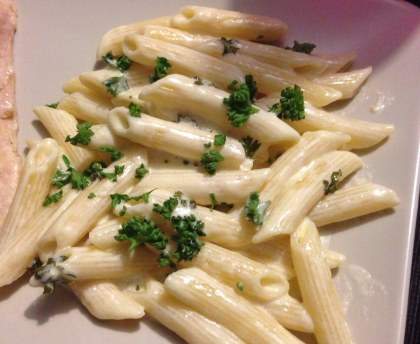 Pâtes sauce alfredo