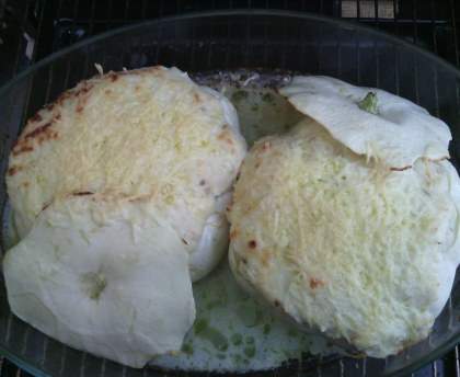 Pâtissons farcis (restes de poisson)