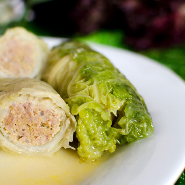 Paupiette de chou à la chair à saucisse