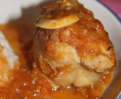 Paupiettes de dinde, sauce parfumée