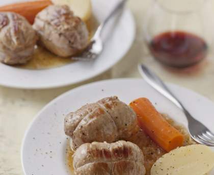 Paupiettes de veau au vin blanc