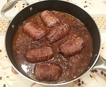 Paupiettes de veau sauce madère
