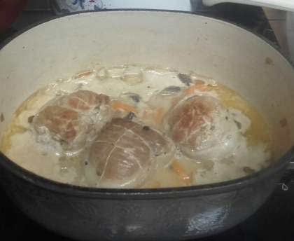 Paupiettes, sauce au cidre
