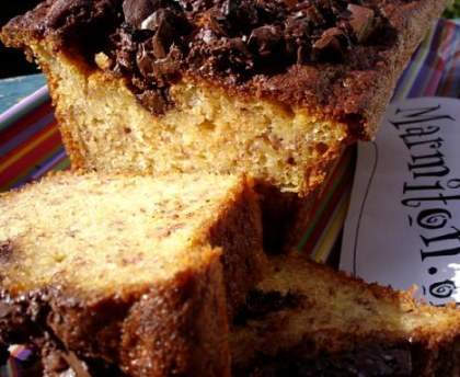 Pavé a la banane et au chocolat