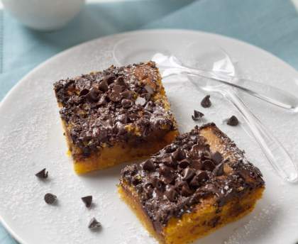 Pavé de potiron au chocolat
