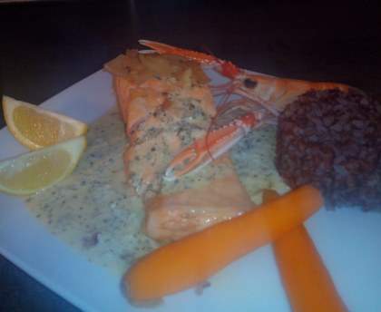 Pavé de saumon au basilic