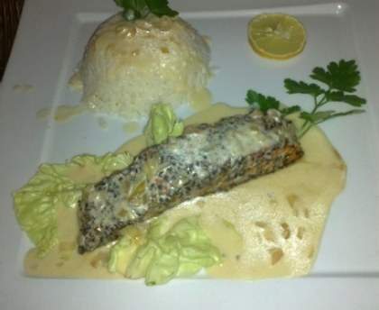 pavés de saumon au poivre