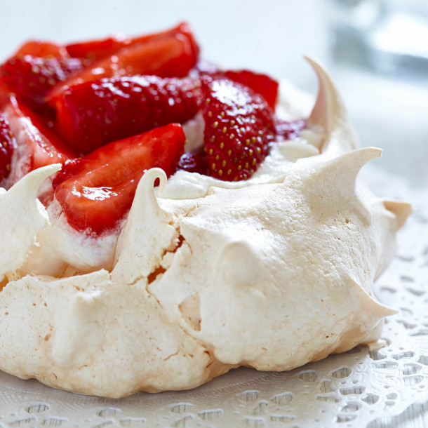 Pavlova aux fraises