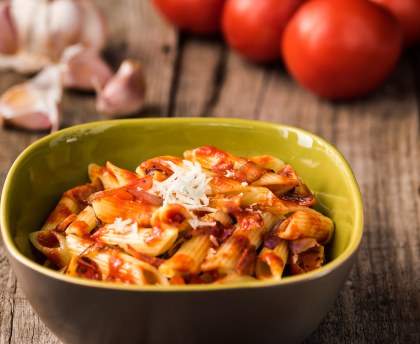 Penne à la provençale et chorizo