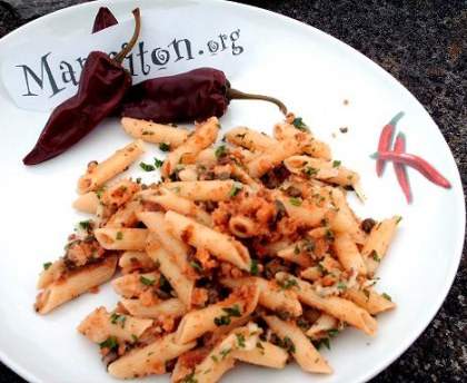 Penne aux anchois