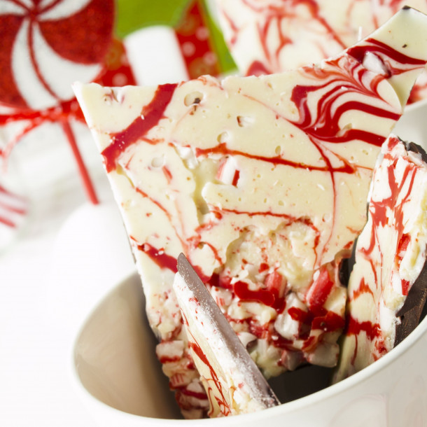 Peppermint bark (confiserie américaine) 