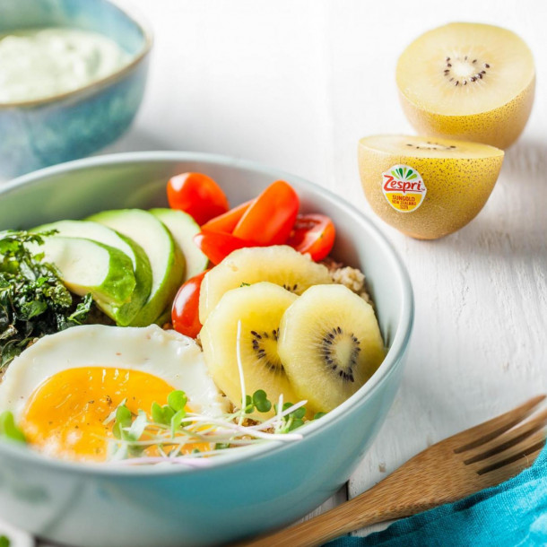 Petit déjeuner énergie au kiwi jaune Zespri ™ SunGold