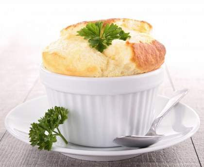 Petit soufflé léger au fromage de chèvre