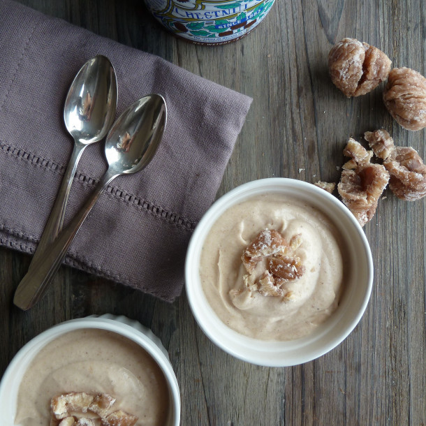 Petites mousses maison à la crème de marron