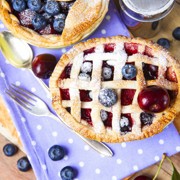 Petites tourtes aux fruits rouges