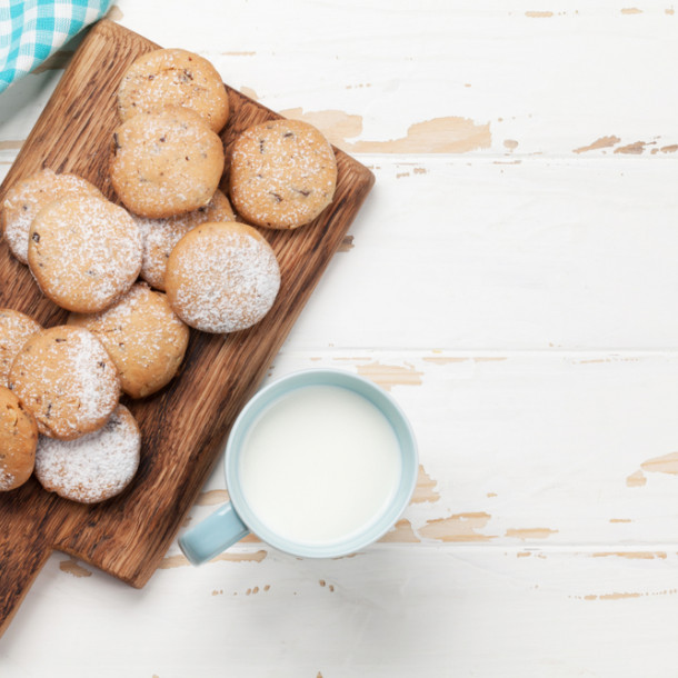 Petits biscuits croquants au lait et à la vanille