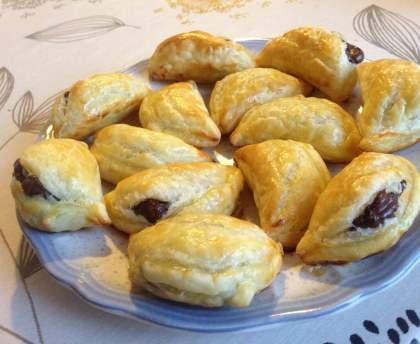 Petits chaussons faciles au chocolat