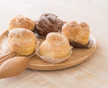 Petits choux à la crème de café