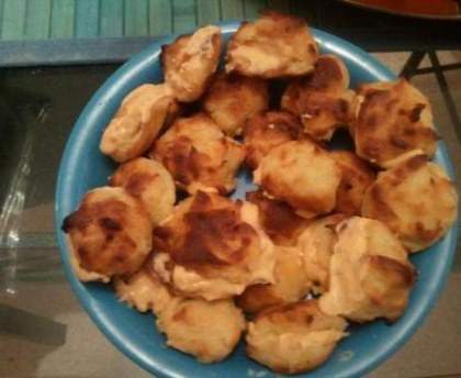 Petits choux à la creme de chorizo