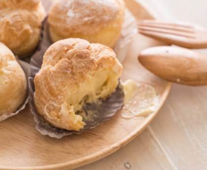 Petits choux à la crème pâtissière