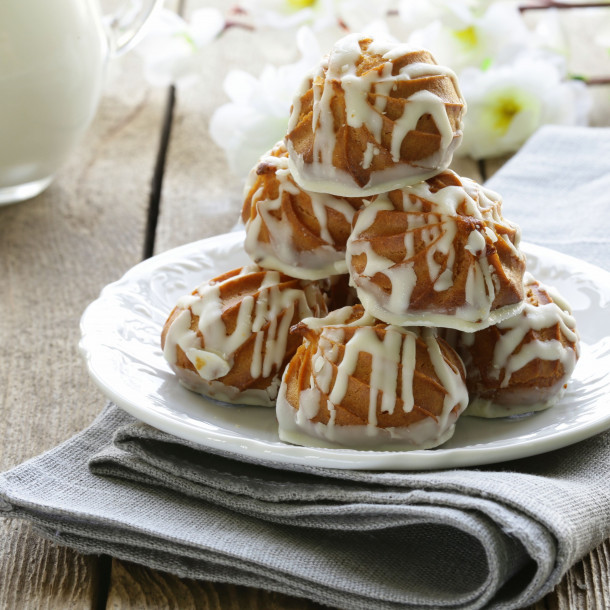 Petits choux avec leur glaçage