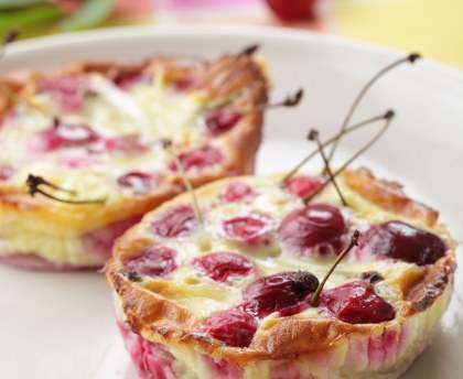 Petits clafoutis aux cerises