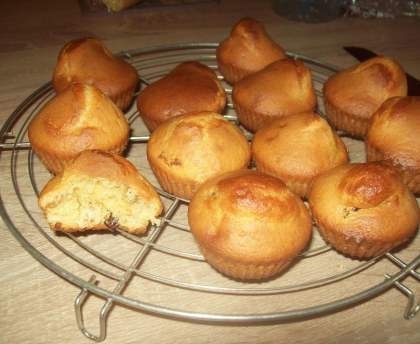 Petits gâteaux moelleux 'light' aux raisins