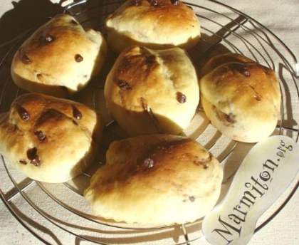 Petits pains au lait aux pépites de chocolat