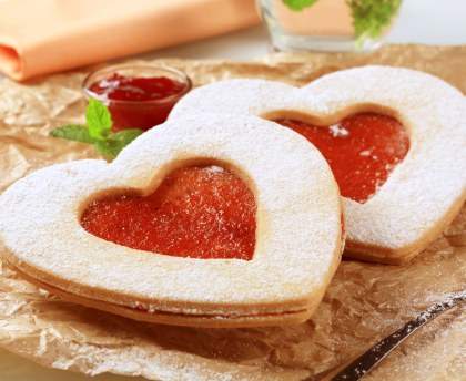 petits sablés à la confiture