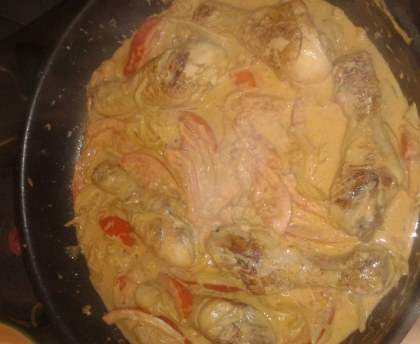 Pignons de poulet à la crème