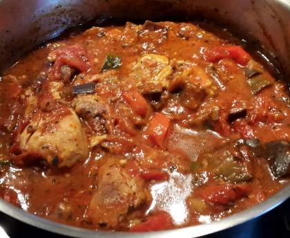 Pilons de poulet aux légumes