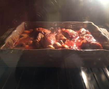 Pilons de poulet et coulis de tomate