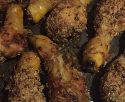 pilons de poulets aux oignons