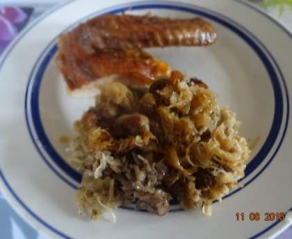 pintade à la choucroute