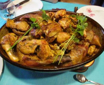 PINTADE A LA CREME SAFRANEE
