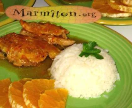 Pintade à l'orange et au miel