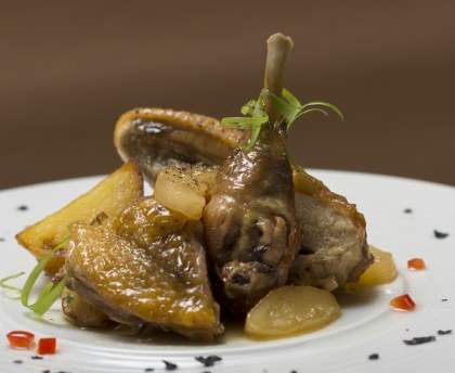 Pintade au cidre maison
