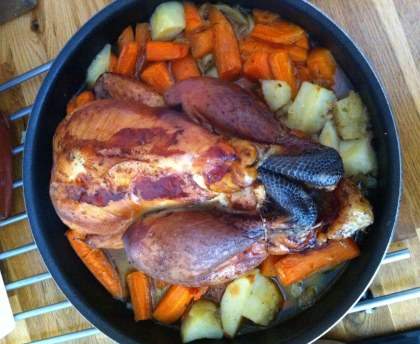 Pintade aux carottes