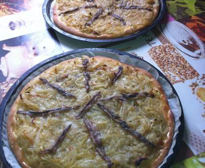 Pissaladière à la pâte d'anchois