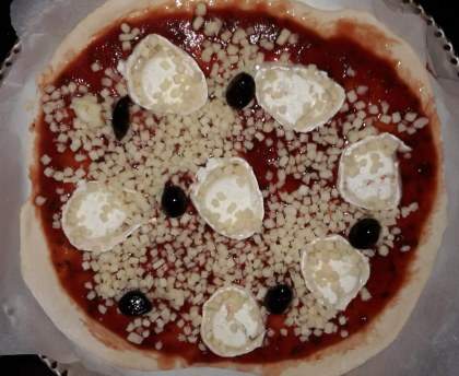 Pizza au chèvre/viande hachée facile 