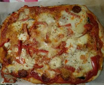 Pizza au chorizo