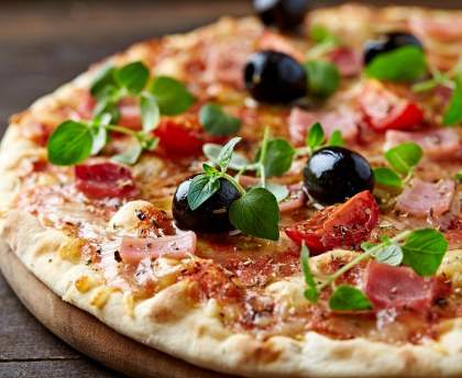Pizza au jambon
