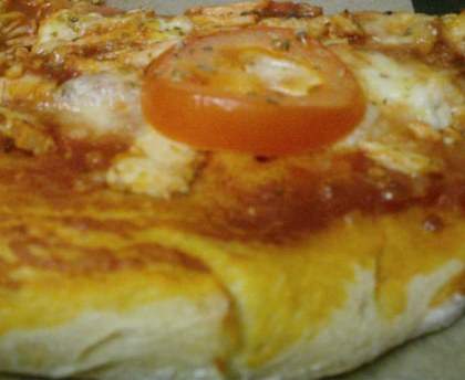Pizza au kebbab de poulet