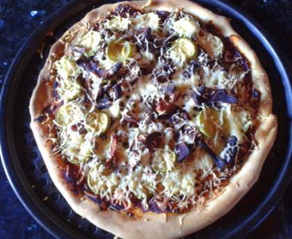 Pizza aux cèpes