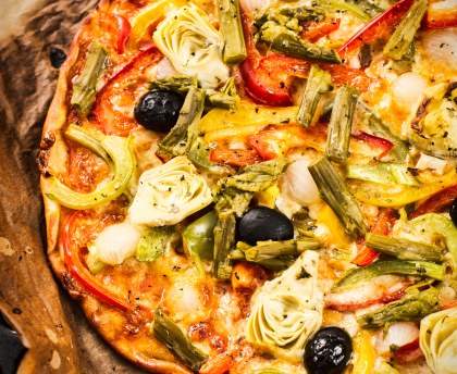 Pizza aux légumes facile