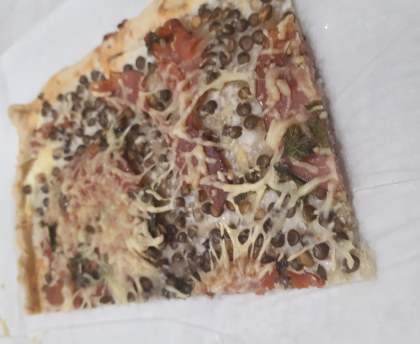 Pizza aux lentilles