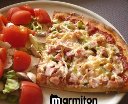 Pizza diététique au jambon (oui, c'est possible) de Lilly