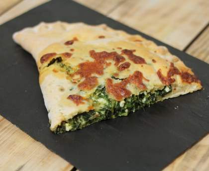 Pizza épinards-reblochon