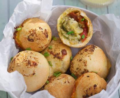 Pizza façon muffin
