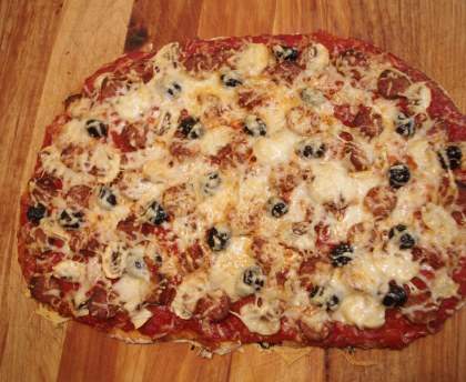 Pizza froide chorizo origan